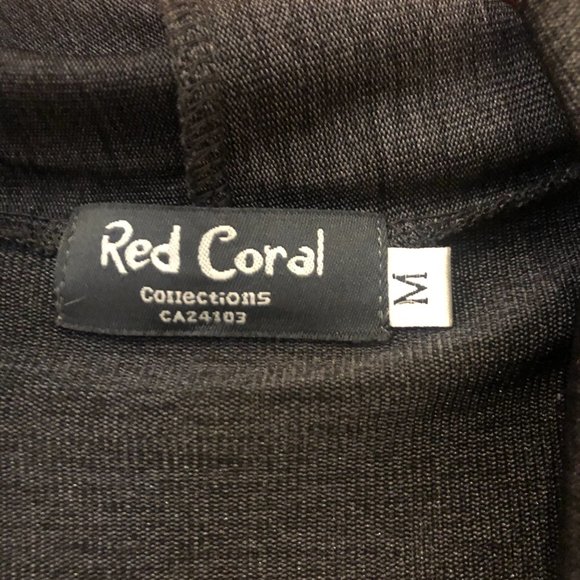 Red Coral gray swing cardigan - Picture 2 of 2